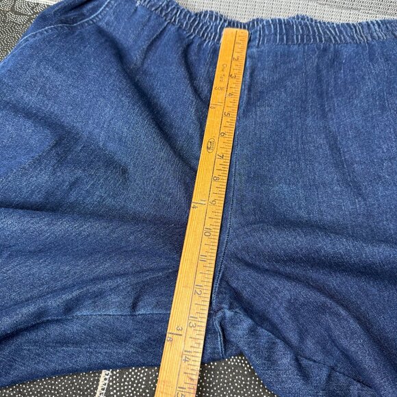Hasting & Smith Womens Size XL Blue Elastic Waist Denim-Style Pants Relaxed Fit - Picture 5 of 9
